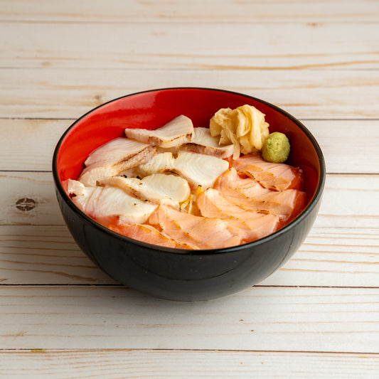 Seared Salmon & Hamachi Don